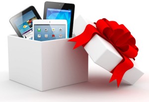 Navidad regalo tablet