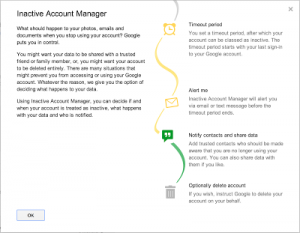 google inactive account