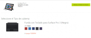La Surface pro 3 ya se puede encargar a través de la tienda online oficial de Microsoft 