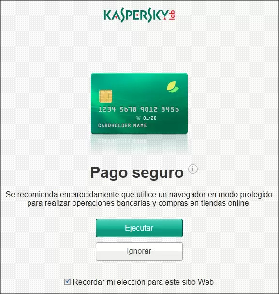 Kaspersky Pago Seguro