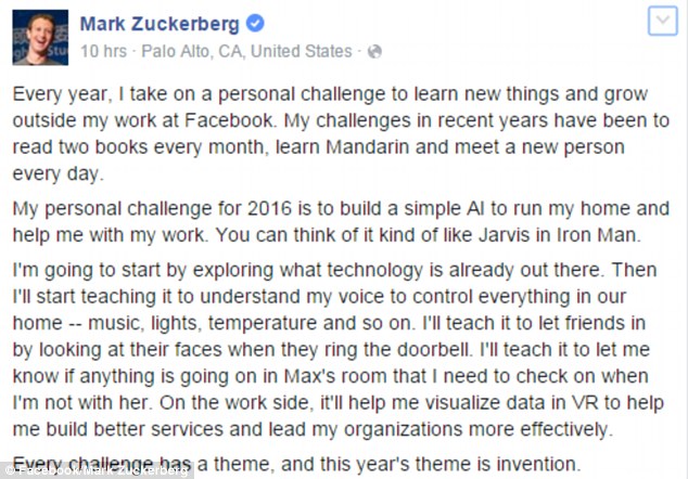 mark zuckerberg inteligencia artificial 