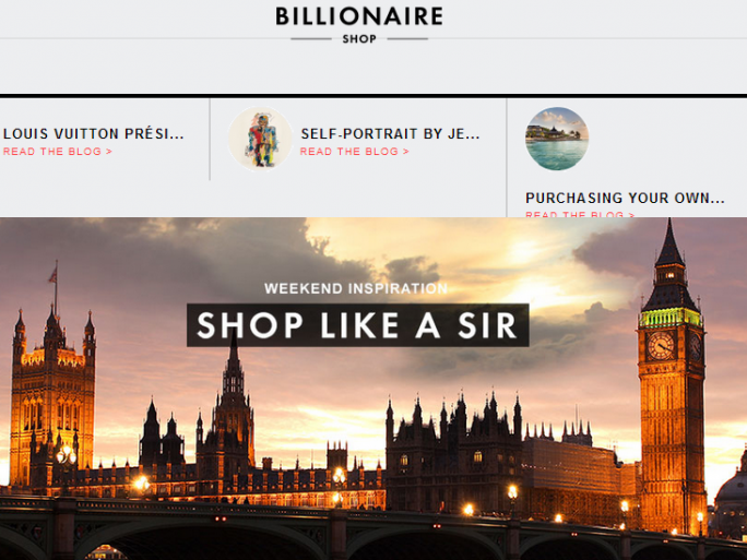 the billionaire shop