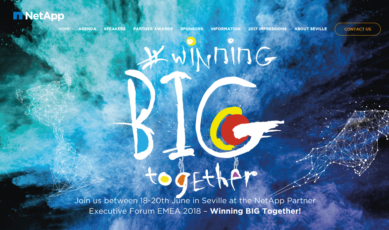 El Partner Executive Forum 2018 de NetApp se celebrá en junio en Sevilla