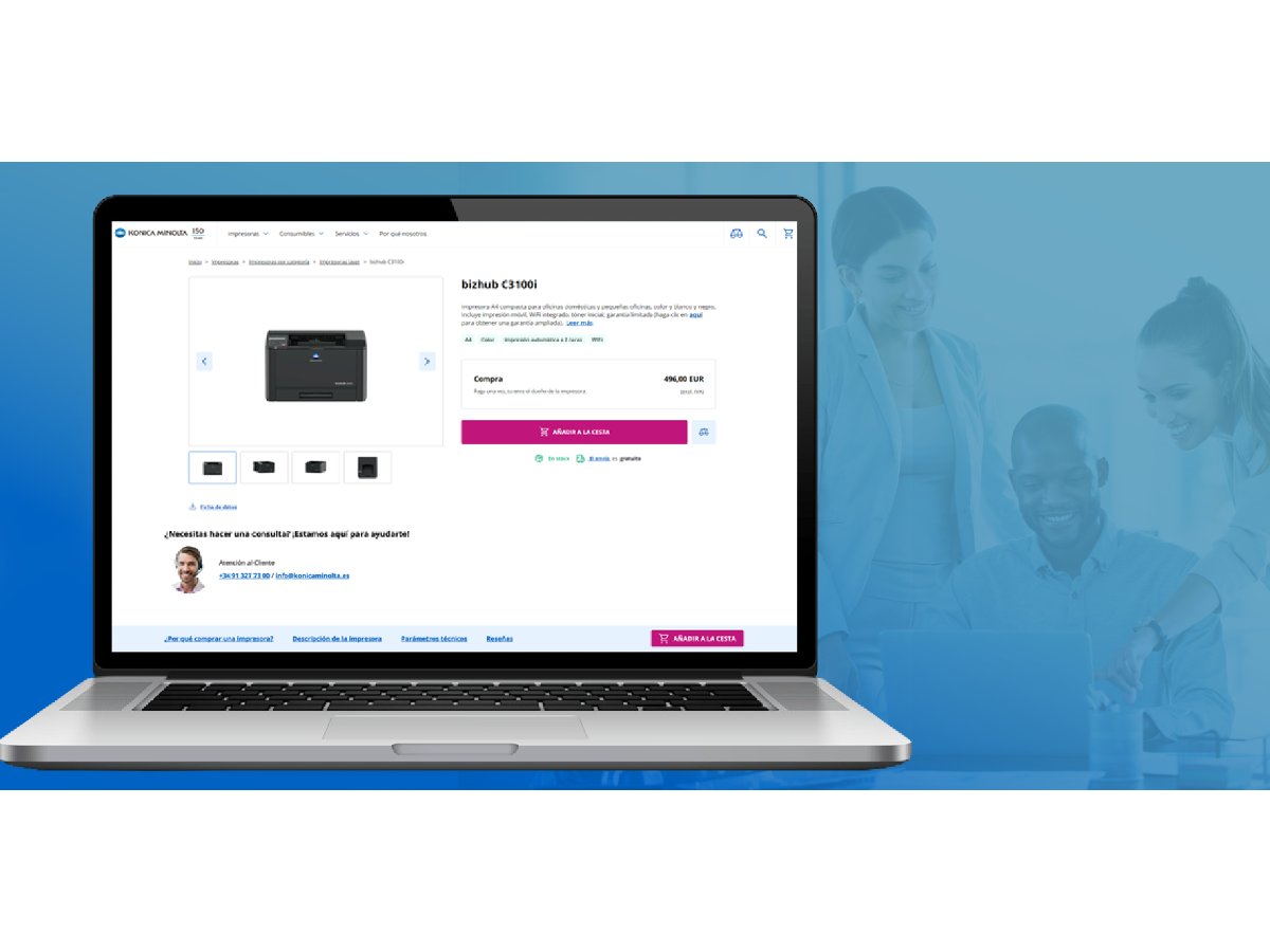 Konica Minolta abre una tienda online para España