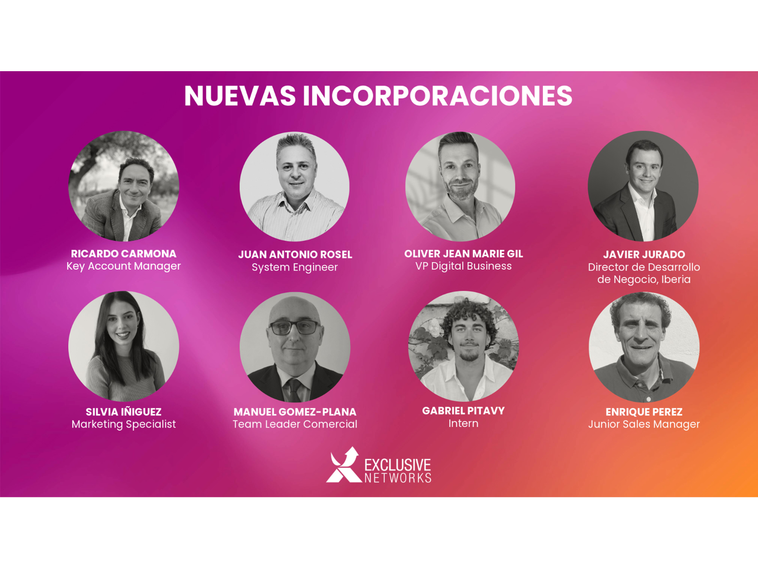 Exclusive Networks se refuerza en Iberia con ocho incorporaciones