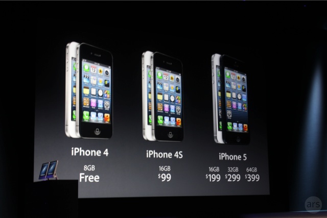 Precios del iPhone. Imagen de Ars Technica