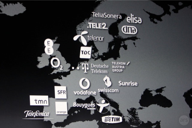 Acuerdos con  operadoras en Europa.  Imagen de Ars Technica
